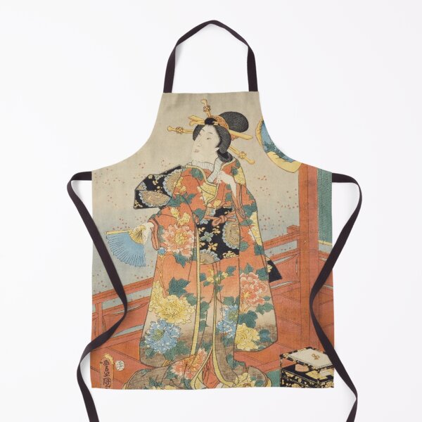 Item preview, Moon Viewing Beauty in Edo Japan - Elegant Ukiyo-e Moonlit Art designed and sold by vekotpu.