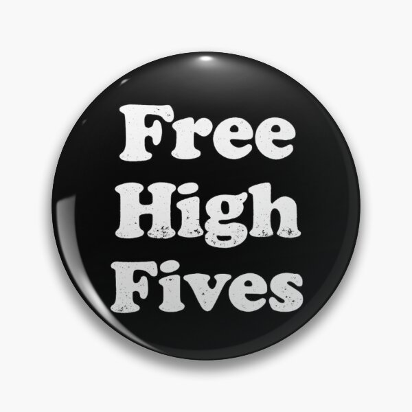 Item preview, Free High Fives Funny Positive Humor Vintage Typography designed and sold by ZEtexaxe.