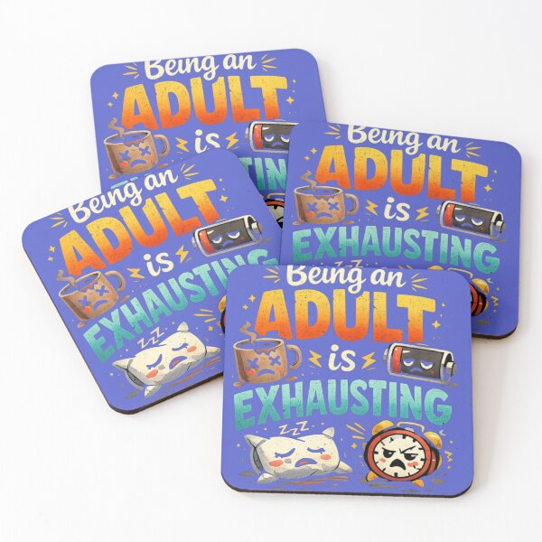 Item preview, Adulting Exhausted T‑Shirt   designed and sold by IMOBILYARI.