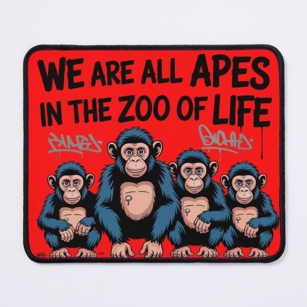 Item preview, We are all apes in the zoo of life designed and sold by 123ks.