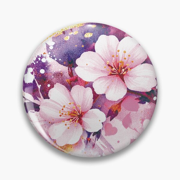 Item preview, Abstract Flowers Floral Pattern Pink Rose Gold Glitter Mixed Media designed and sold by ColdStarfish.