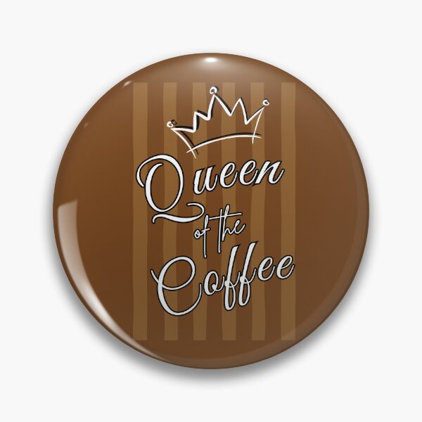 Item preview, Queen of the Coffee Barista Espresso Retro Stripes Cafe Gift designed and sold by TeeArtWorld.