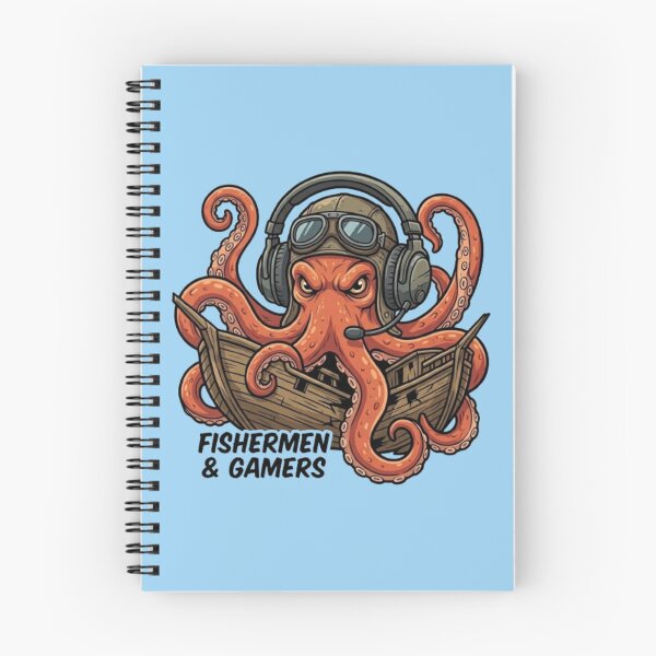 Item preview, Fishermen & Gamers – Octopus Adventure Design designed and sold by Dogandesighn.