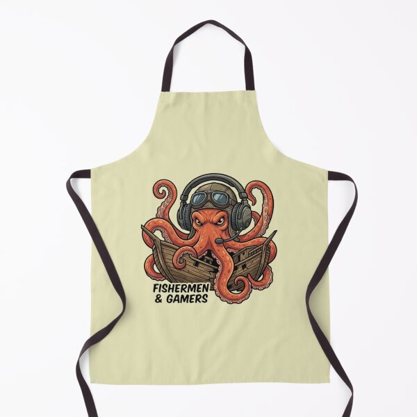 Item preview, Fishermen & Gamers – Octopus Adventure Design designed and sold by Dogandesighn.