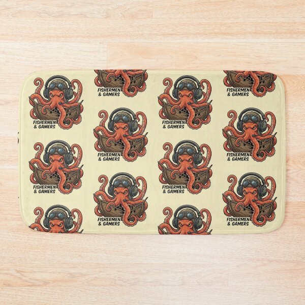 Item preview, Fishermen & Gamers – Octopus Adventure Design designed and sold by Dogandesighn.