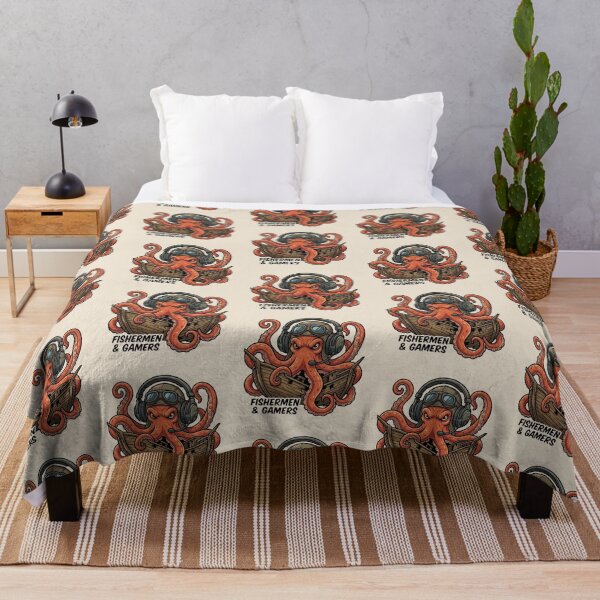 Item preview, Fishermen & Gamers – Octopus Adventure Design designed and sold by Dogandesighn.
