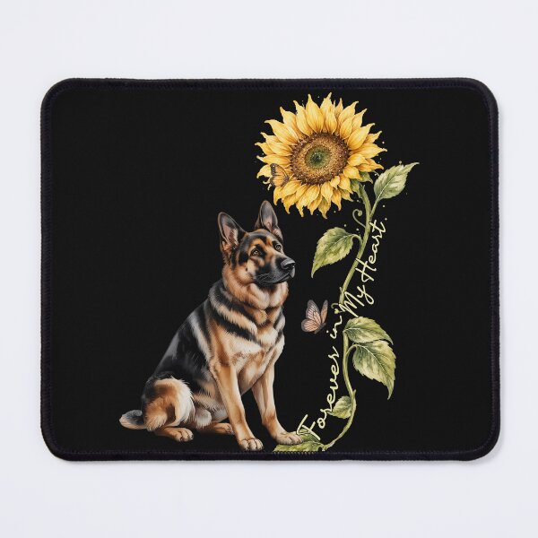 Item preview, German Shepherd Memorial Sunflower - Forever in My Heart designed and sold by tamdevo1.