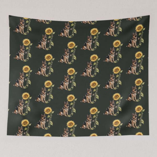 Item preview, German Shepherd Memorial Sunflower - Forever in My Heart designed and sold by tamdevo1.