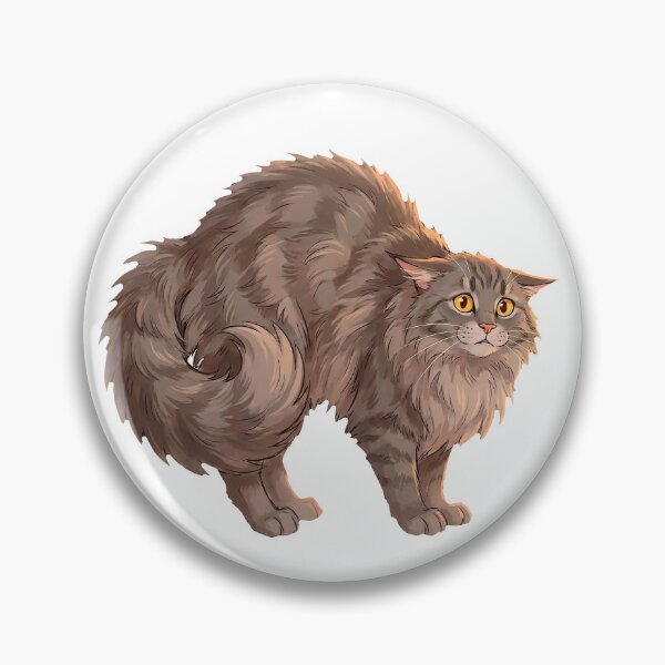 Item preview, Maine Coon Mood #07: Spooked Fluffy Arch designed and sold by Quiet Joy Studio.