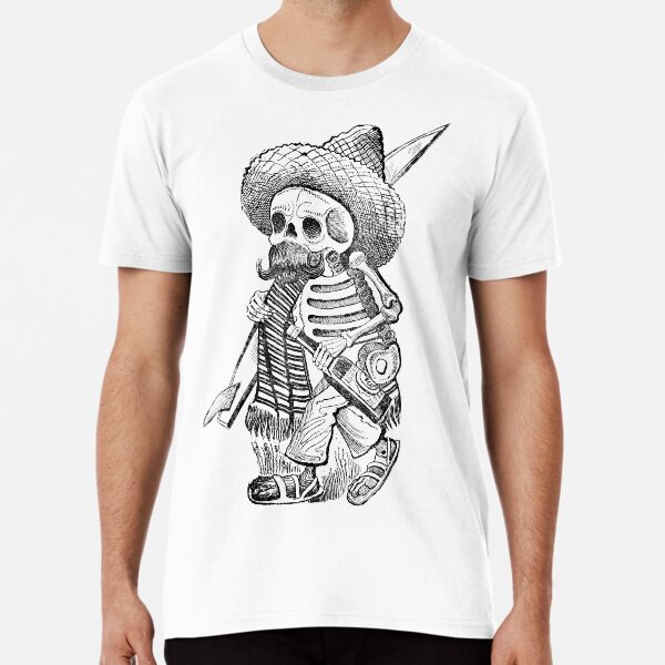 Boozy Mexican Skeleton Surfer Premium T-Shirt