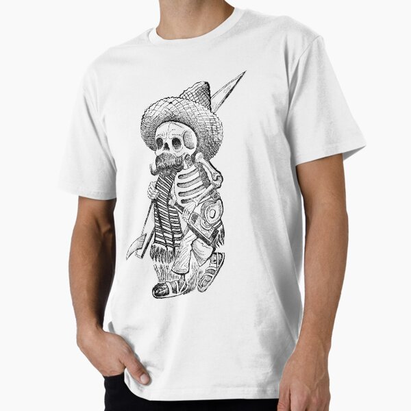 Boozy Mexican Skeleton Surfer Premium T-Shirt