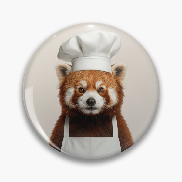Item preview, Funny Red Panda Chef Realistic Animal Cooking Humor Art designed and sold by LazyOwlStore.