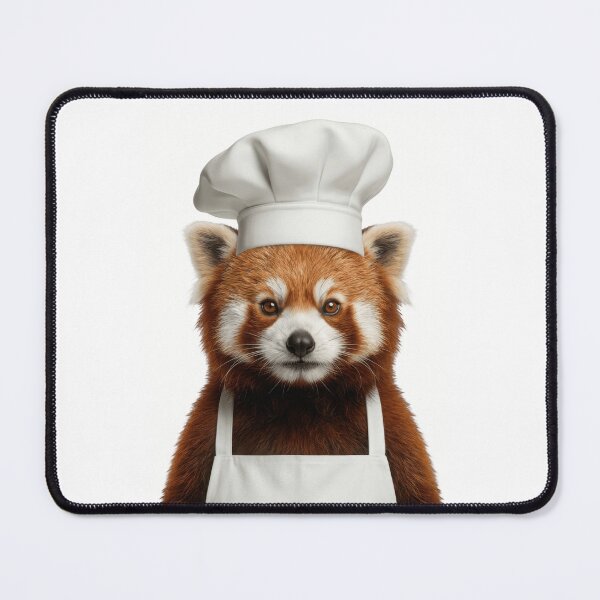 Item preview, Funny Red Panda Chef Realistic Animal Cooking Humor Art designed and sold by LazyOwlStore.