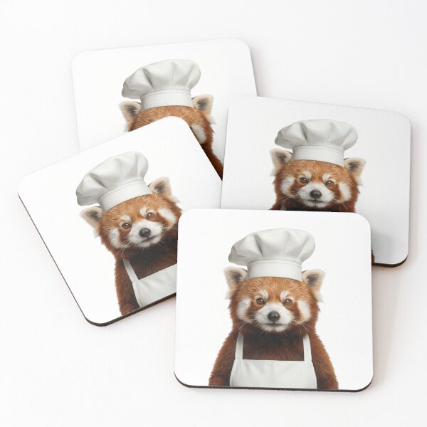 Item preview, Funny Red Panda Chef Realistic Animal Cooking Humor Art designed and sold by LazyOwlStore.