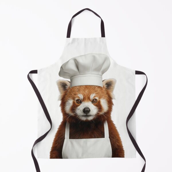 Item preview, Funny Red Panda Chef Realistic Animal Cooking Humor Art designed and sold by LazyOwlStore.