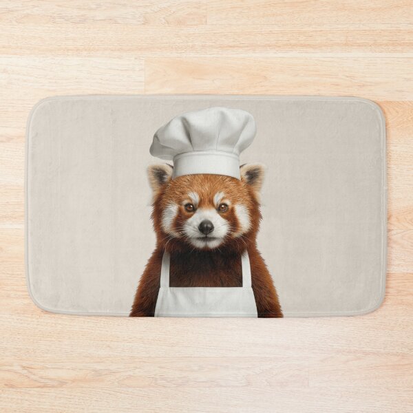 Item preview, Funny Red Panda Chef Realistic Animal Cooking Humor Art designed and sold by LazyOwlStore.
