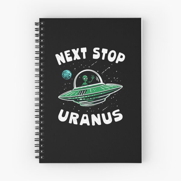 Item preview, Next Stop Uranus Funny Alien UFO Space Humor Sci Fi designed and sold by ZEtexaxe.
