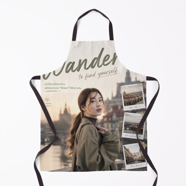 Item preview, Wander To Find Yourself Travel Poster | Vintage Wanderlust Aesthetic Wall Art designed and sold by Inkora-Art.