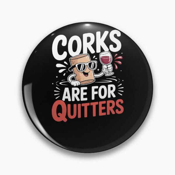 Item preview, Corks Are For Quitters Beverage Cork Art designed and sold by SuperAndSocial.