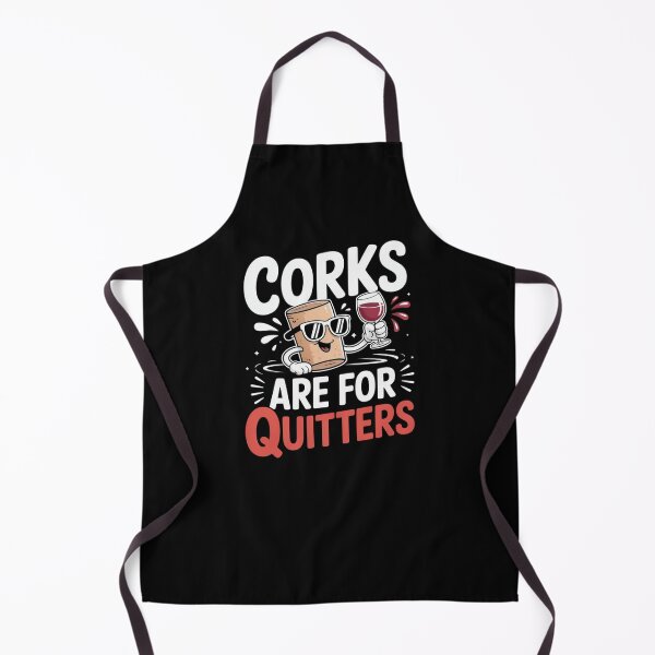 Item preview, Corks Are For Quitters Beverage Cork Art designed and sold by SuperAndSocial.