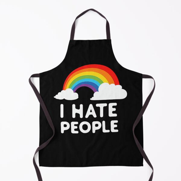 Item preview, I Hate People Funny Sarcastic Rainbow Humor Introvert designed and sold by ZEtexaxe.