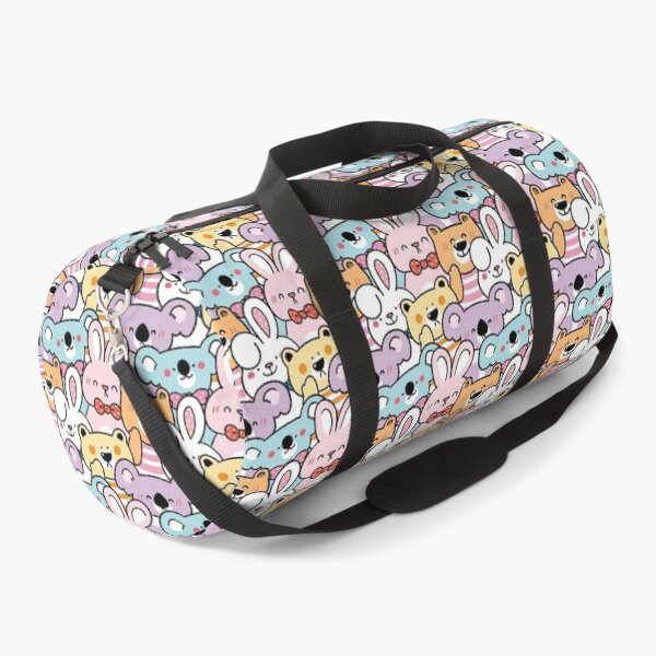Item preview, Cute Kawaii Animal Pattern - Seamless Doodle Design designed and sold by Rangmanch.