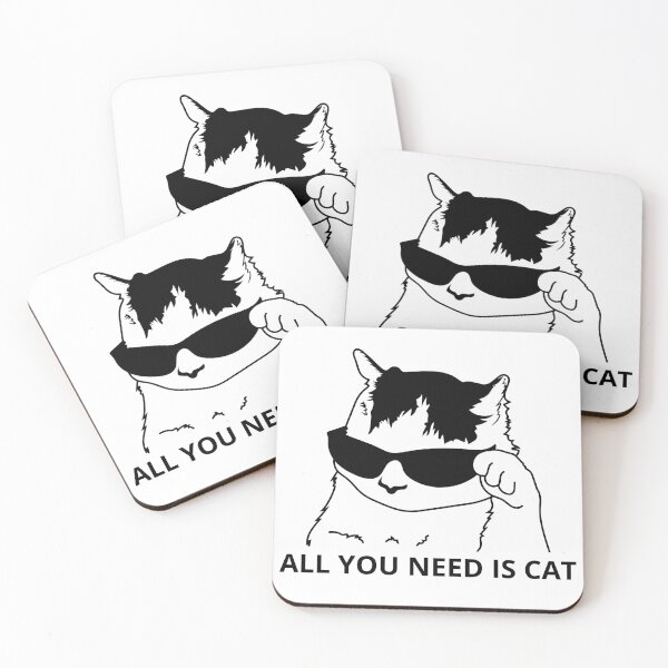 Item preview, Cool Sunglasses Cat All You Need Is Cat designed and sold by Rhodes Shop.