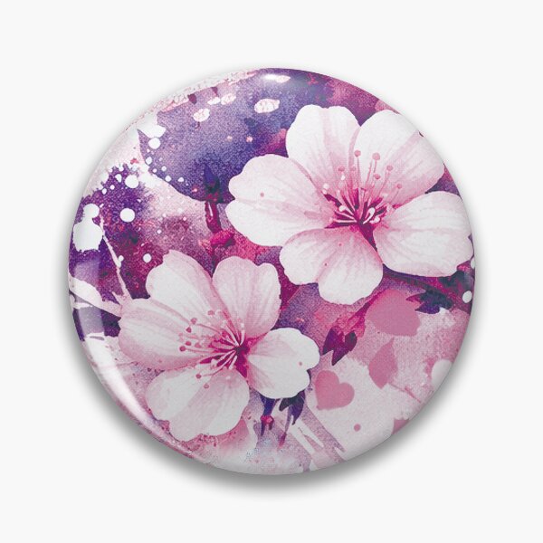 Item preview, Abstract Floral Floral Pattern Pink Rose Mixed Media Cherry Blossoms designed and sold by ColdStarfish.