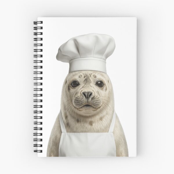 Item preview, Funny Harp Seal Chef Realistic Animal Cooking Humor Art designed and sold by LazyOwlStore.