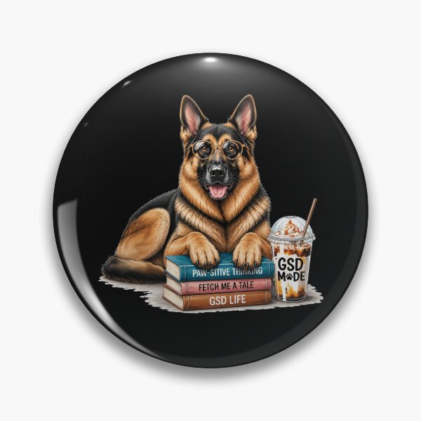 Item preview, German Shepherd Book Lover - GSD Mode Paw-sitive Thinking designed and sold by tamdevo1.
