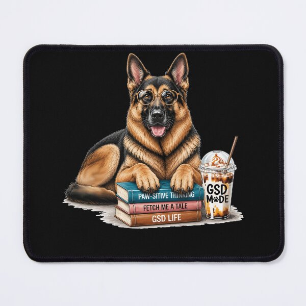 Item preview, German Shepherd Book Lover - GSD Mode Paw-sitive Thinking designed and sold by tamdevo1.