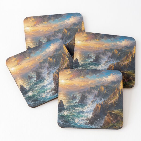 Item preview, Dramatic Coastal Sunset Seascape designed and sold by SaryaSmyth19.