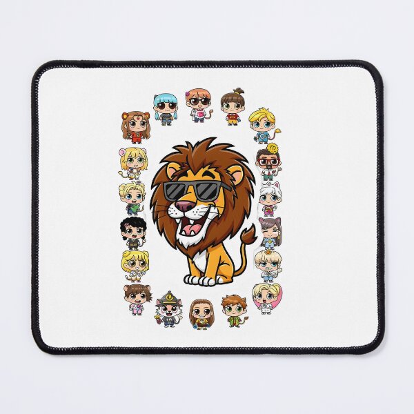 Item preview, Leo Cool Lion King Zodiac Characters Funny Chibi Art designed and sold by Zodiac Celestial Art.