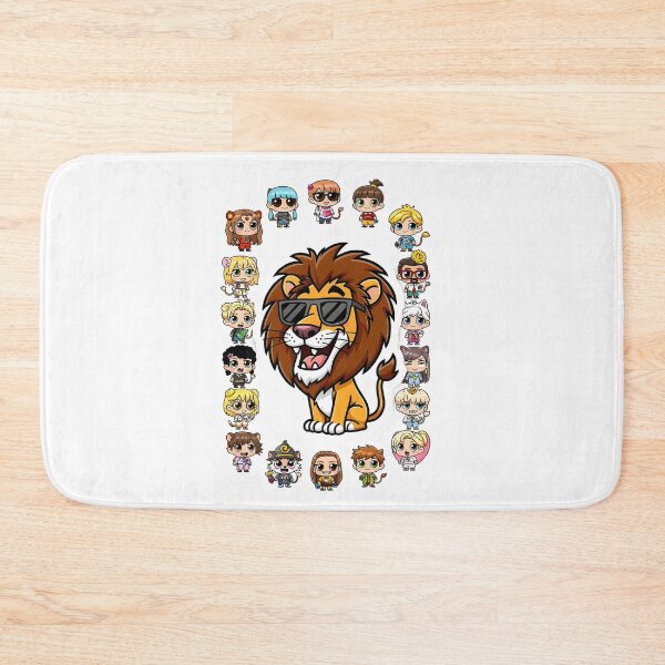 Item preview, Leo Cool Lion King Zodiac Characters Funny Chibi Art designed and sold by Zodiac Celestial Art.