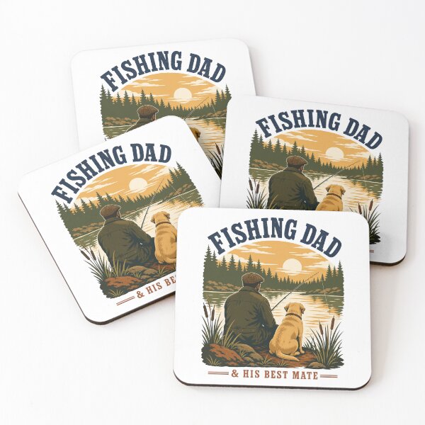 Item preview, Labrador Fishing Dad Vintage Poster T-Shirt Gift designed and sold by MeatyTees.