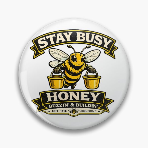 Item preview, Stay Busy Honey Worker Bee Shirt | Vintage Workwear Graphic designed and sold by Irysek.