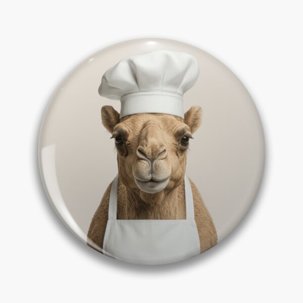 Item preview, Funny Dromedary Camel Chef Realistic Animal Cooking Humor Art designed and sold by LazyOwlStore.