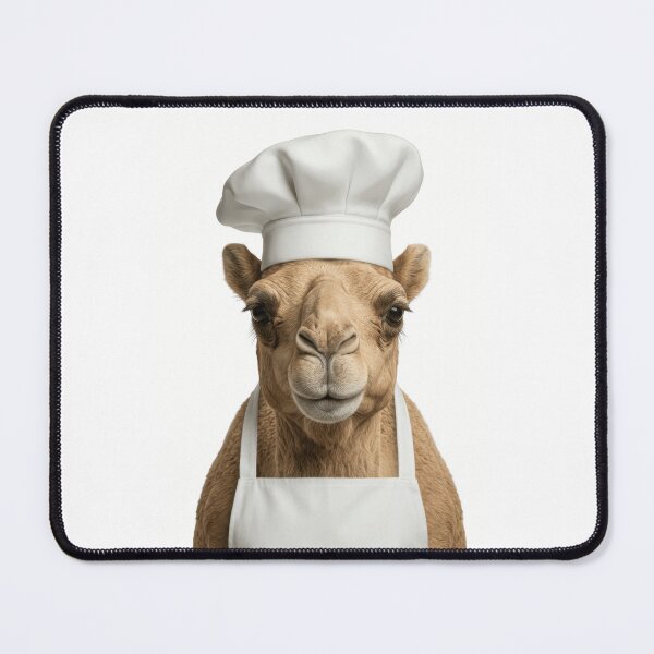 Item preview, Funny Dromedary Camel Chef Realistic Animal Cooking Humor Art designed and sold by LazyOwlStore.
