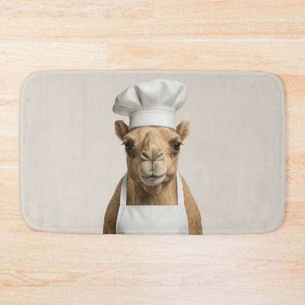 Item preview, Funny Dromedary Camel Chef Realistic Animal Cooking Humor Art designed and sold by LazyOwlStore.