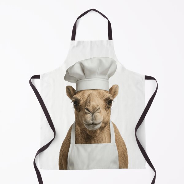Item preview, Funny Dromedary Camel Chef Realistic Animal Cooking Humor Art designed and sold by LazyOwlStore.