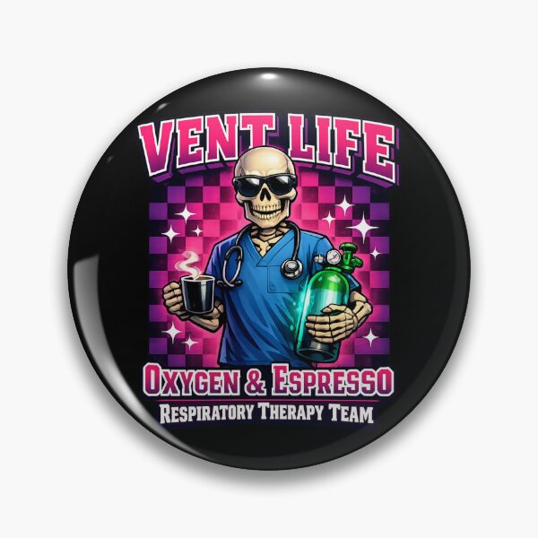 Item preview, Funny Skeleton Respiratory Therapist Vent Life Shirt | Oxygen & Espresso RT Mascot Retro Checkered Graphic Tee designed and sold by ClinicalHubs.