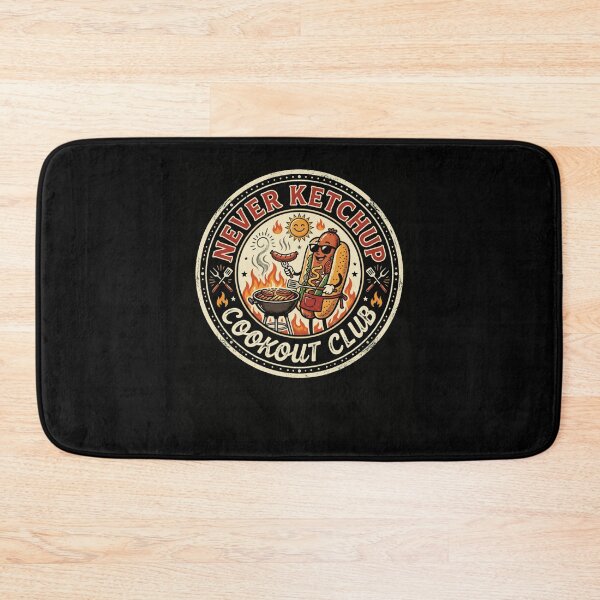 Item preview, Retro Never Ketchup Sausage Grilling Club designed and sold by snowry.