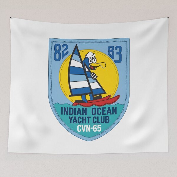 Item preview, USS Enterprise CVN-65 Indian Ocean Cruise 1982-1983 Commemorative Patch designed and sold by CharlieDesings.