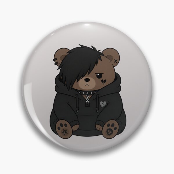 Item preview, Emo Bear In Hoodie Art designed and sold by Planetporridge.