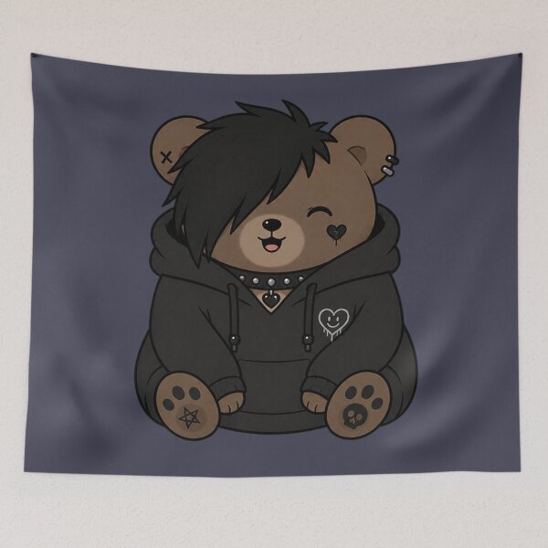 Item preview, Emo Bear In Hoodie Design designed and sold by Planetporridge.