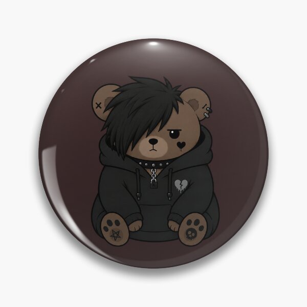 Item preview, Emo Bear In Hoodie Artwork designed and sold by Planetporridge.