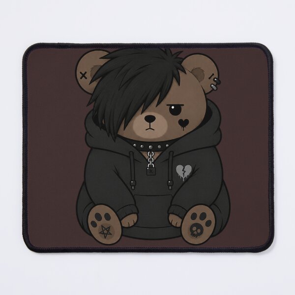 Item preview, Emo Bear In Hoodie Artwork designed and sold by Planetporridge.