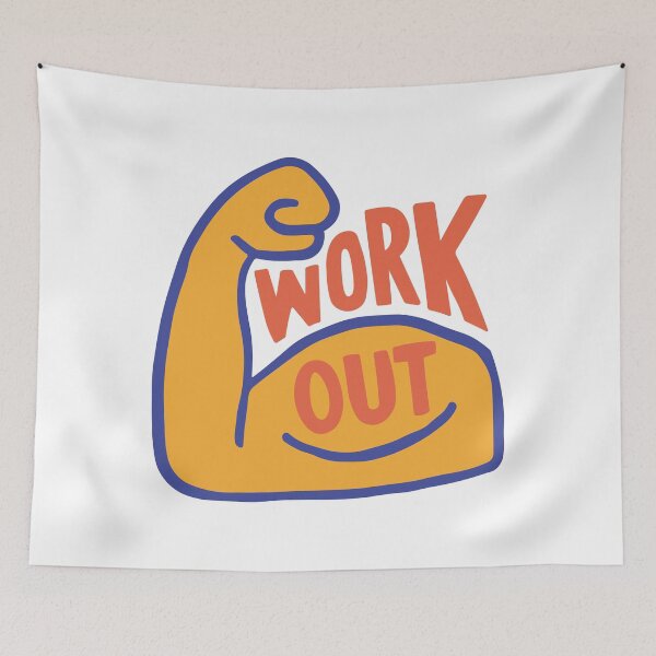 Item preview, Retro Workout Fitness Gym designed and sold by Zerhof.