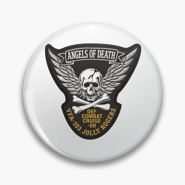 Item preview, US Navy VFA-103 Jolly Rogers OEF Combat Cruise 2009 "Angels of Death" Patch designed and sold by CharlieDesings.