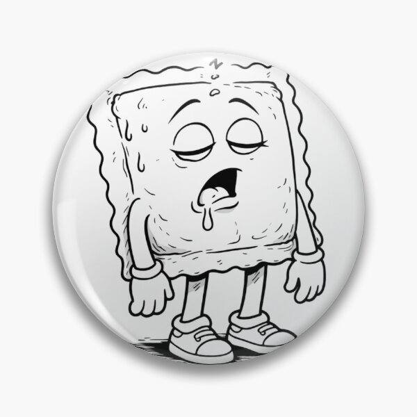 Item preview, Sleepy Cracker Exhausted Again Funny Tired Adult Burnout Cartoon designed and sold by ComedyInkFactor.